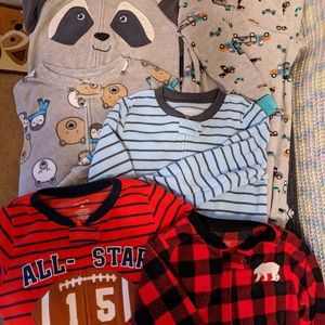 6 Toddler Fleece Footed Pajamas